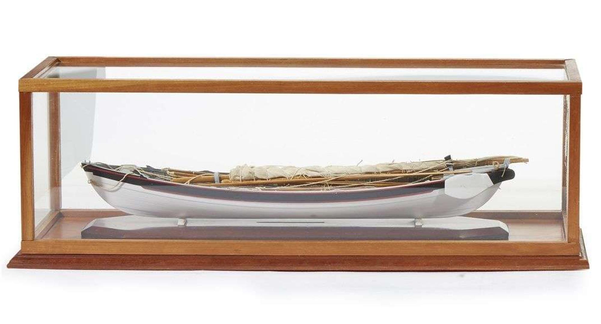 Painted wooden model of a Peterhead whaleboat from the whaler Eclipse Colin B. Gray (1915-1992), Nantucket, Massachusetts, circa 1980