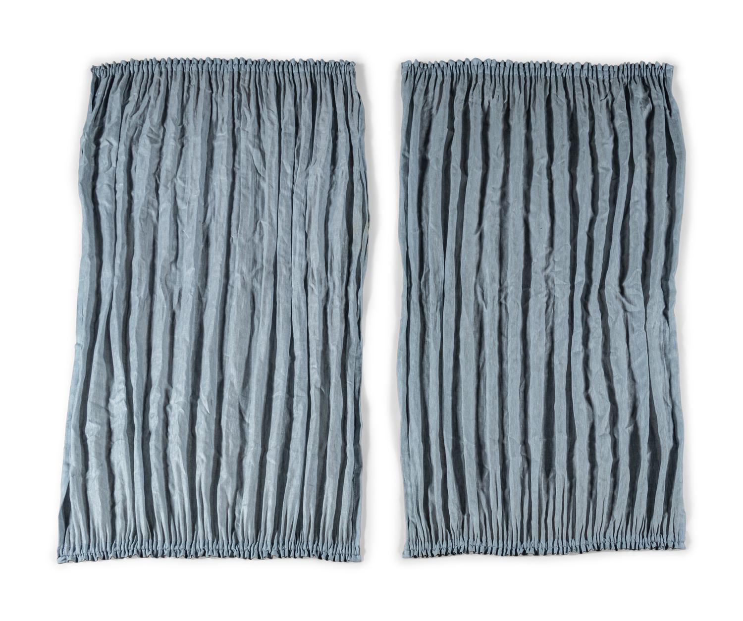 Six Linen Drapery Panels