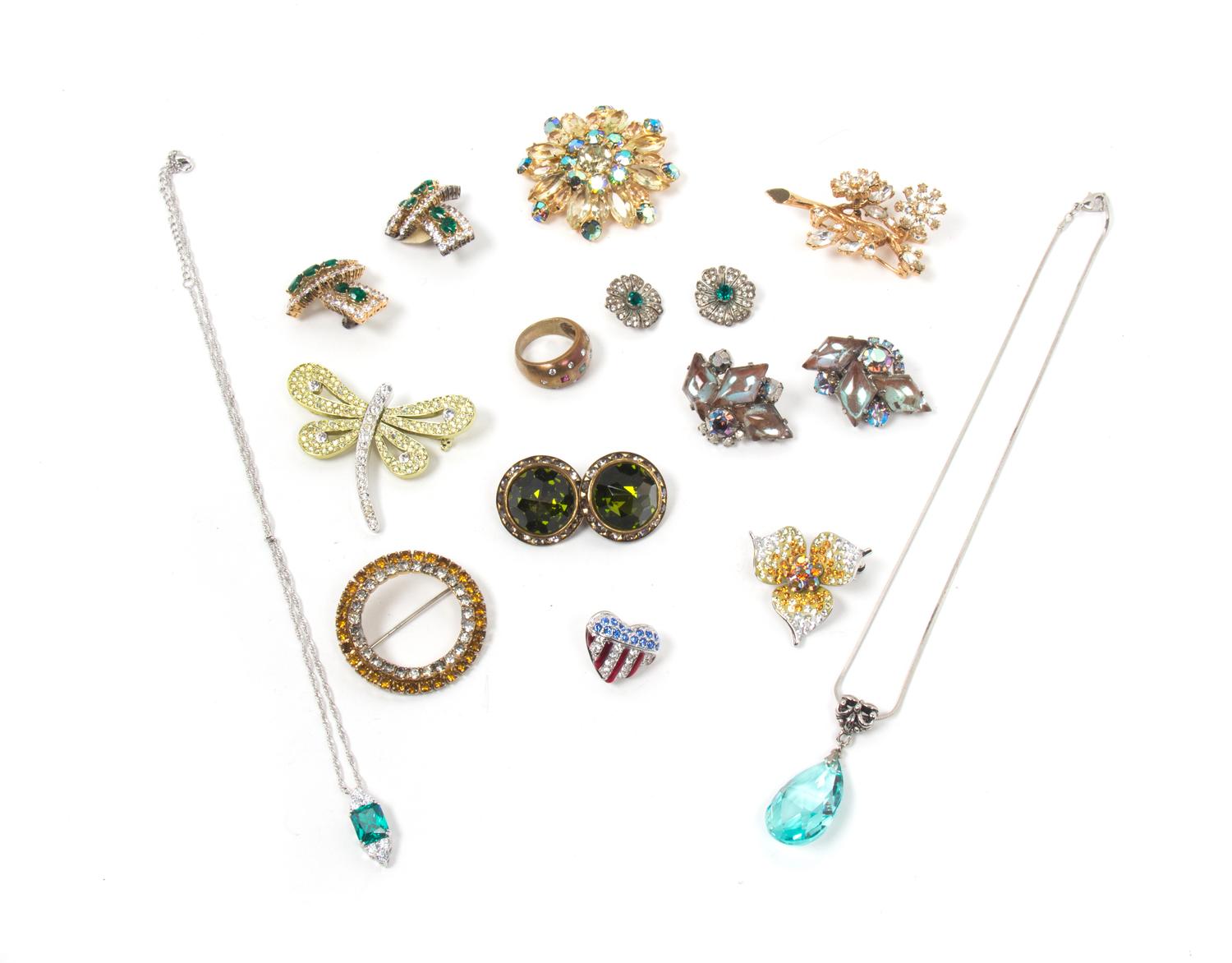 An Assortment of Costume Jewelry,
