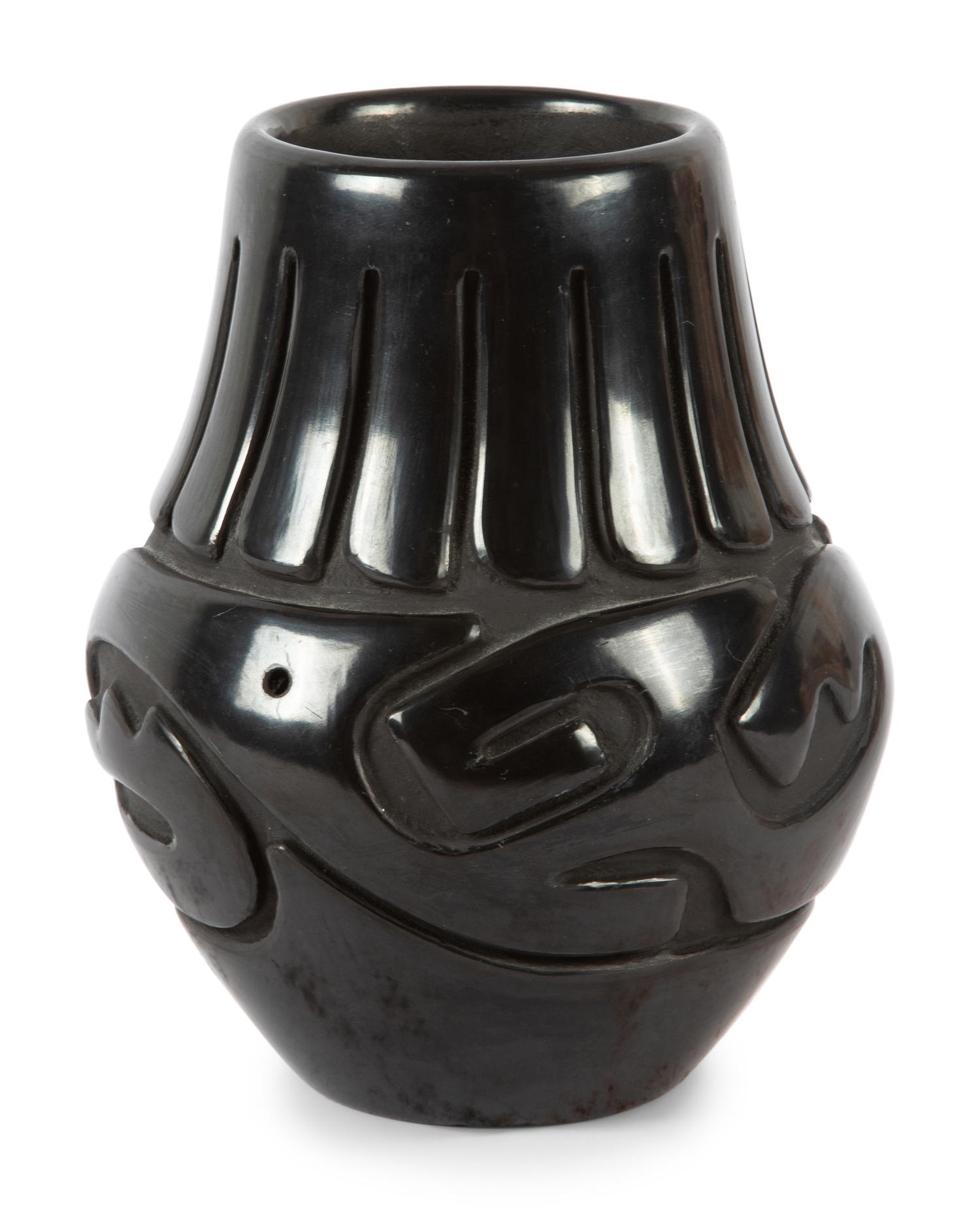 Blackware Pottery Jar