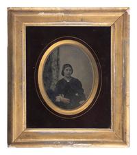 [EARLY PHOTOGRAPHY]. A group of 3 framed ambrotype and tintype portraits, highlighed by sibling portraits: