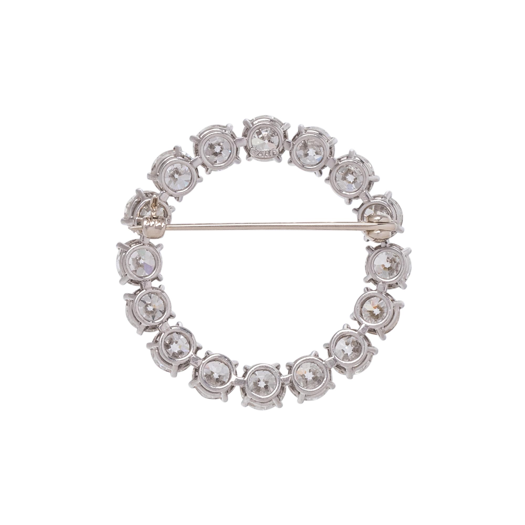 RAYMOND YARD, DIAMOND CIRCLE BROOCH