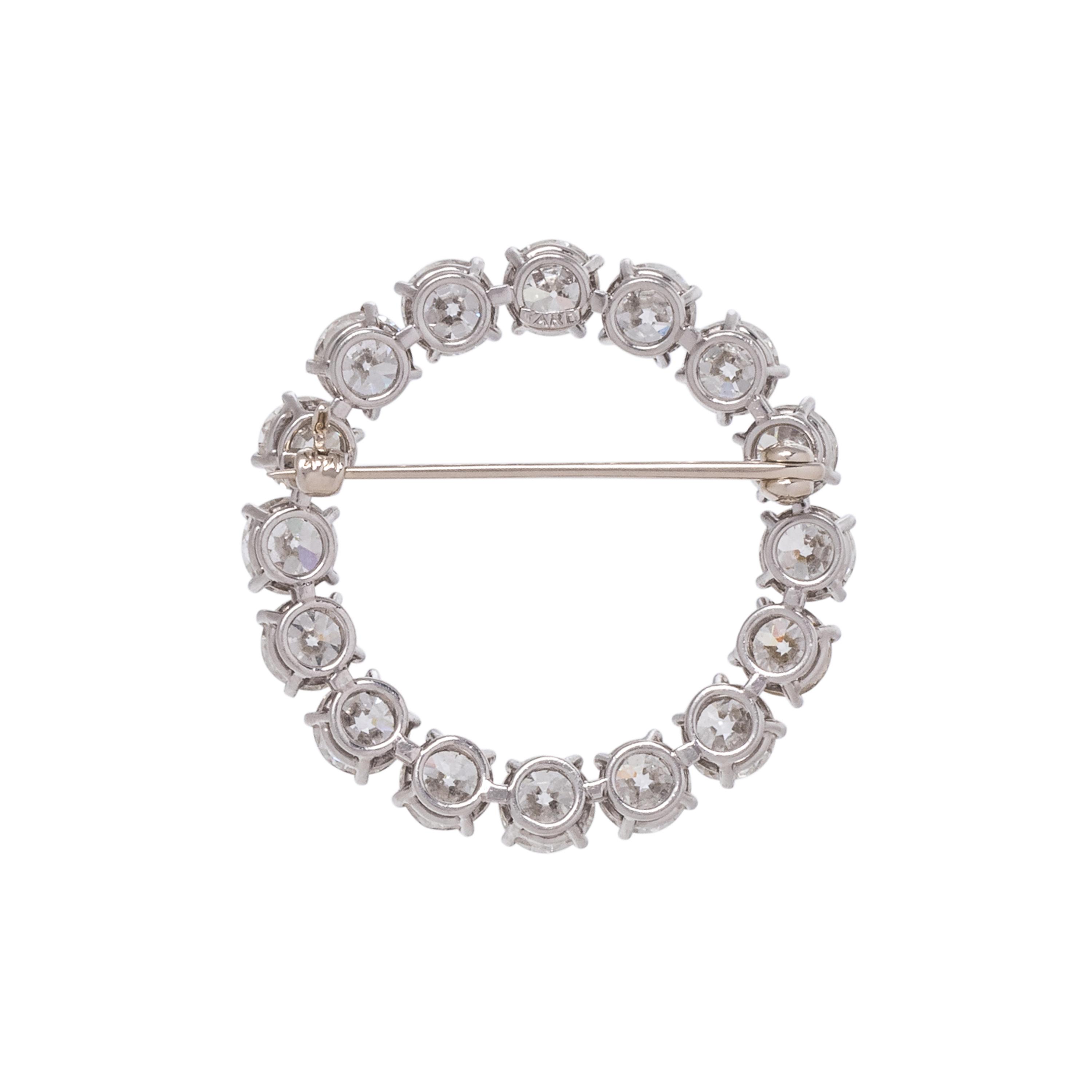 RAYMOND YARD, DIAMOND CIRCLE BROOCH