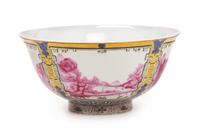 A Chinese Enamel on Porcelain Bowl Diameter 6 3/4 inches. — 20TH CENTURY