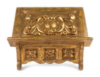 An Italian Carved Giltwood Bookstand