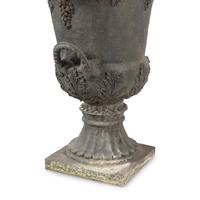 A Pair of Composition Garden Urns