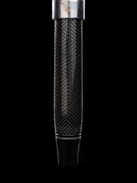 Conway Stewart: Churchill-Ebonite and Silver Trim Limited Edition Fountain Pen and Ink Set