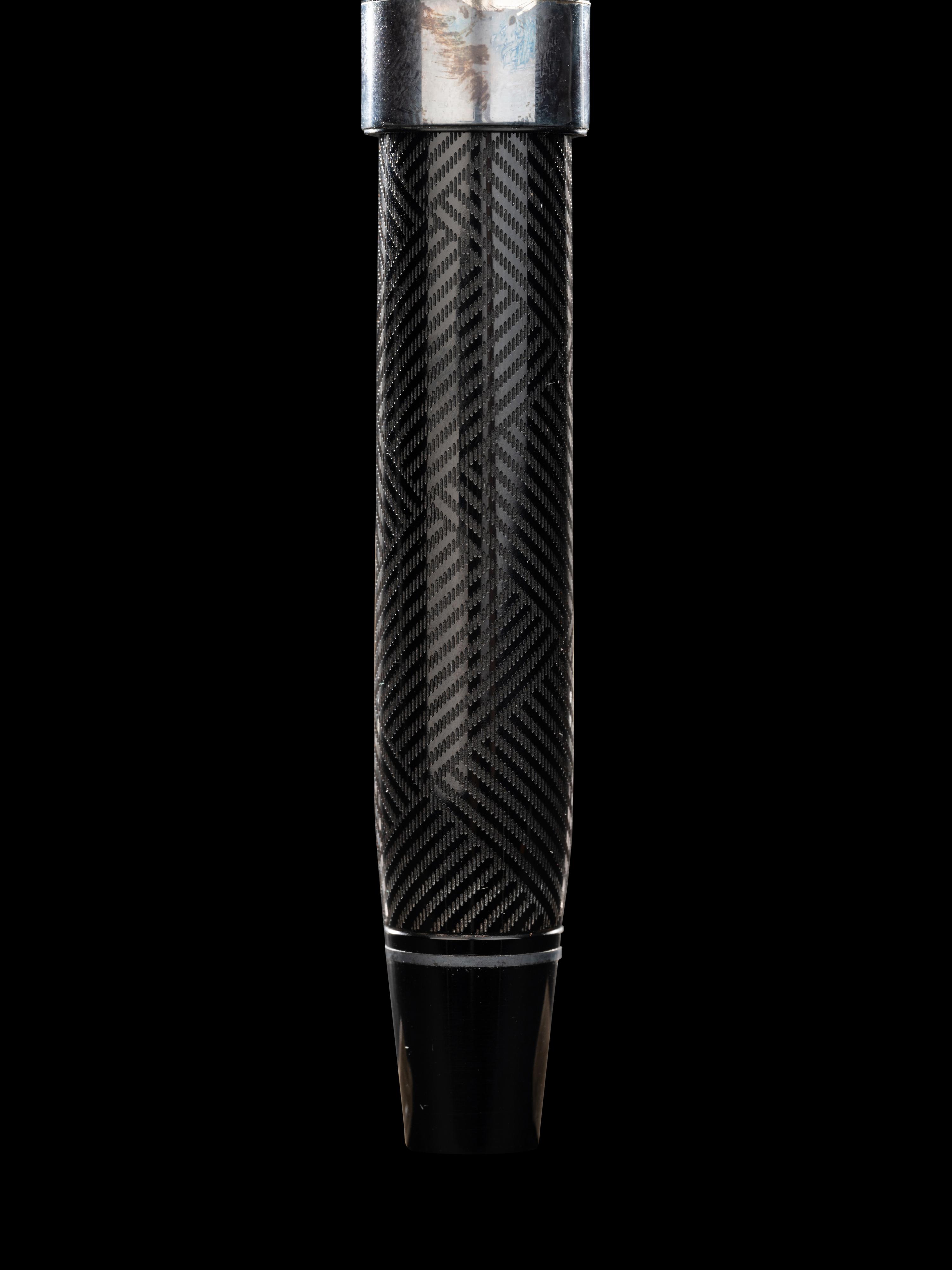 Conway Stewart: Churchill-Ebonite and Silver Trim Limited Edition Fountain Pen and Ink Set