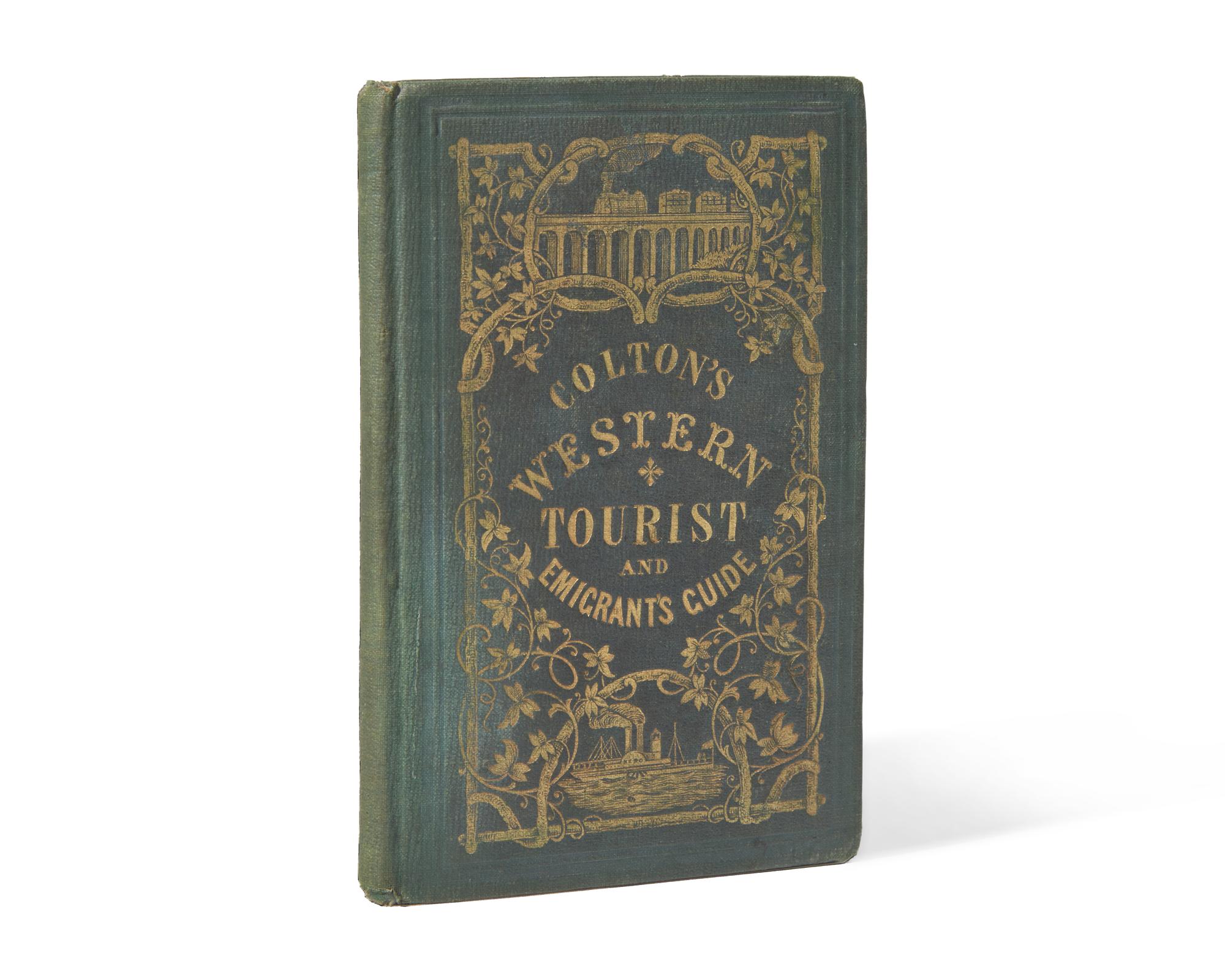 [Maps & Atlases] The Western Tourist and Emigrant’s Guide Through the States of Ohio, Michigan, Indiana, Illinois, Missouri, Iowa, and Wisconsin, and the Territories of Minesota, Missouri, and Nebraska...