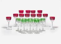 A Group of Baccarat and Modern Faberg é Stemware
