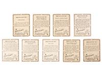 [WESTERN AMERICANA]. "Indian Life in the '60s" trading cards. American Tobacco Co., 1910.