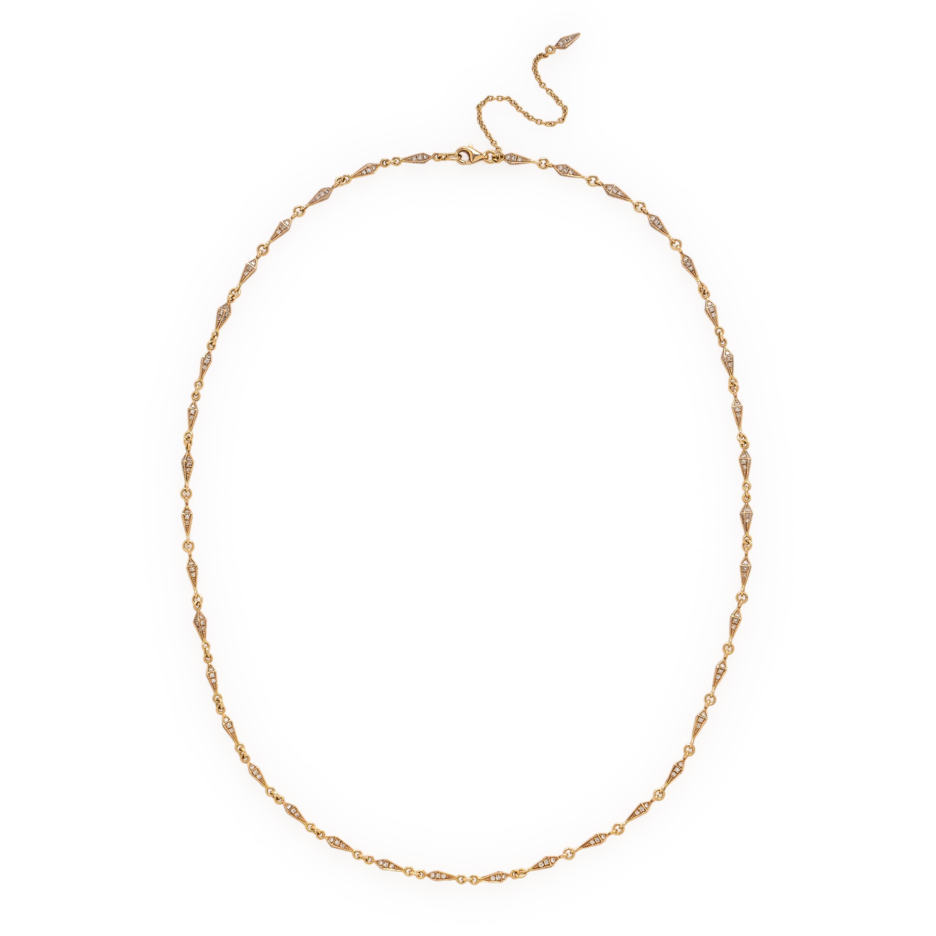 Karma El Khalil, Rose Gold and Diamond Necklace