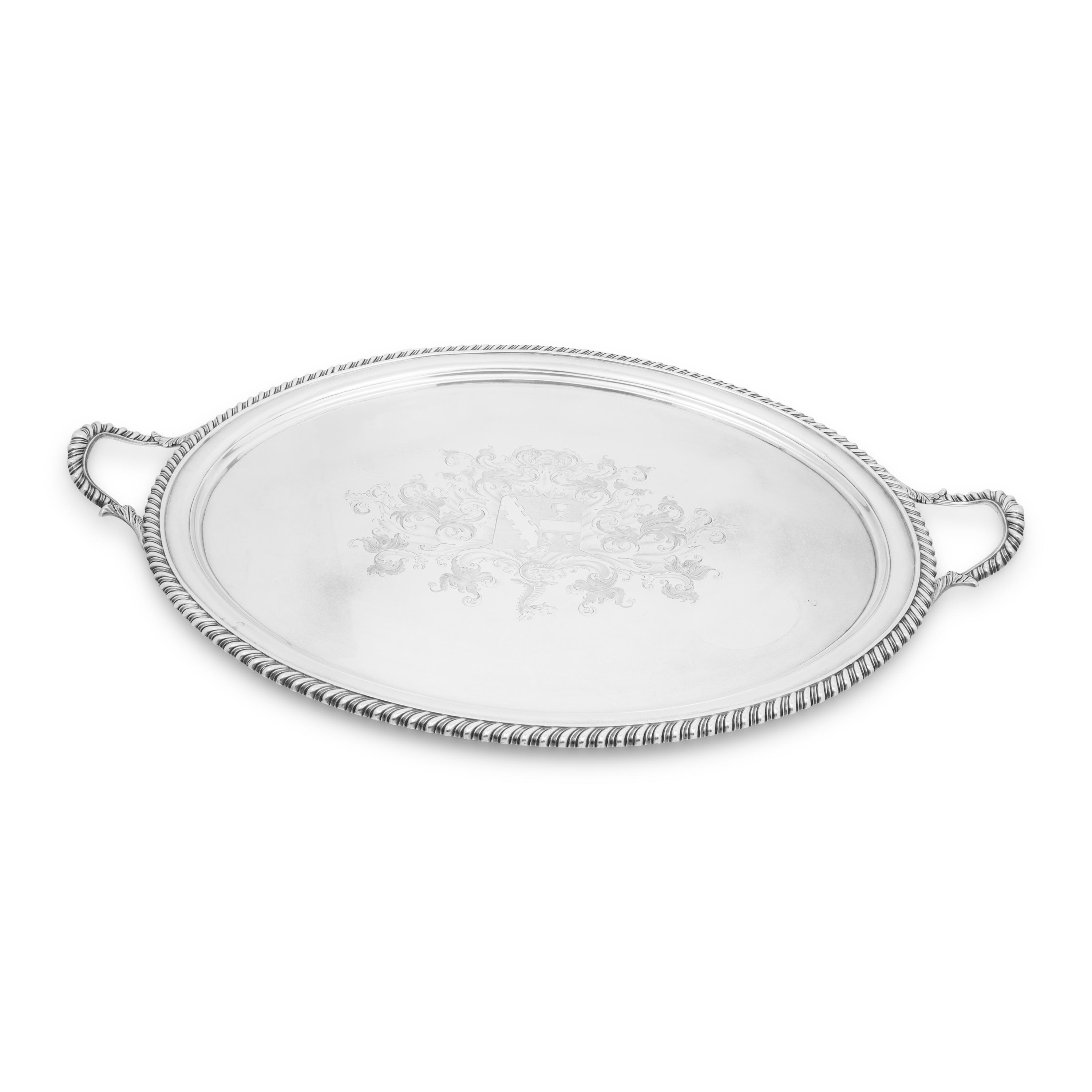 A Large George III Silver Tray