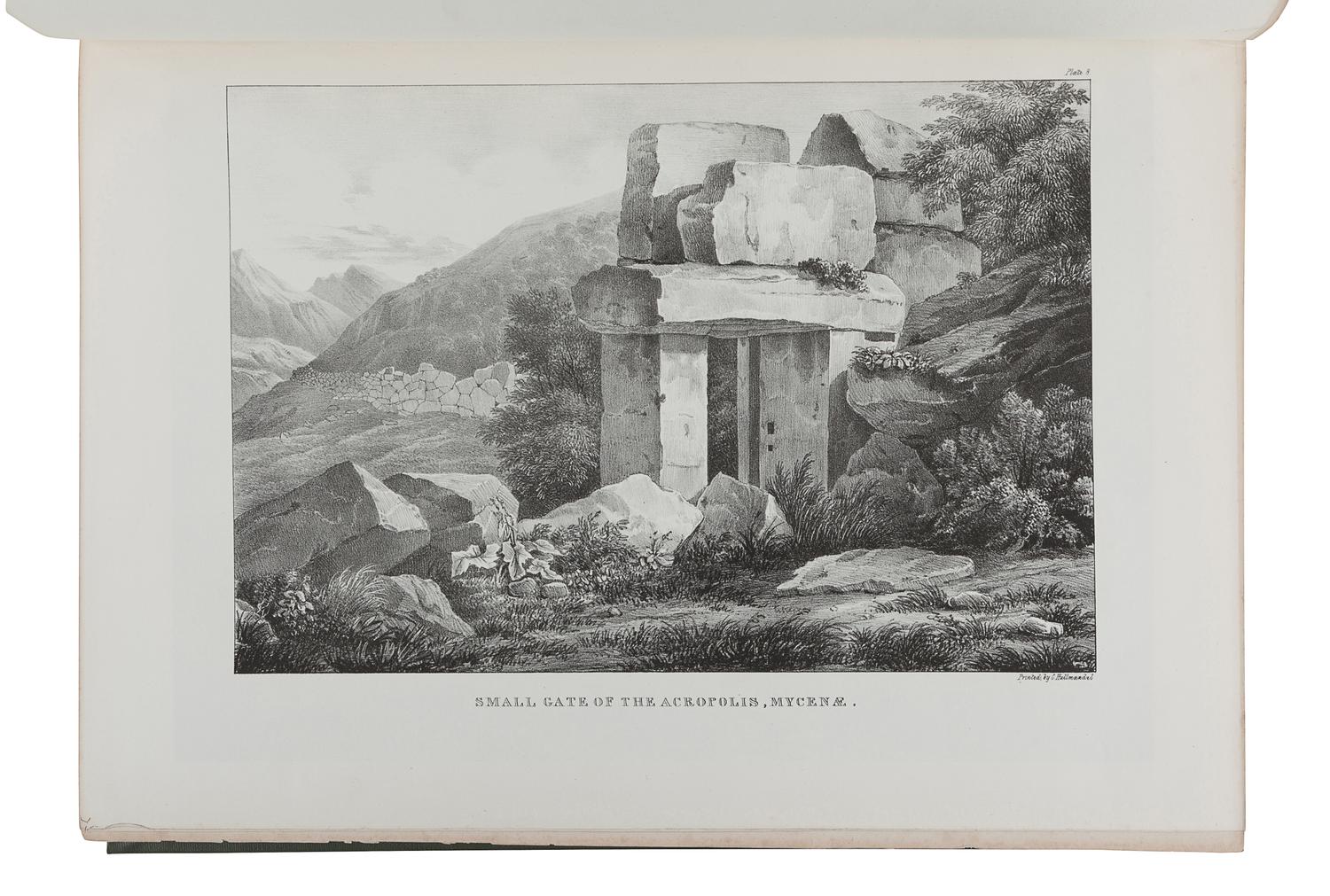 DODWELL, Edward (1767-1832). Views and Descriptions of Cyclopian, or, Pelasgic Remains, in Greece and Italy. London: Adolphus Richter and Co., 1834.