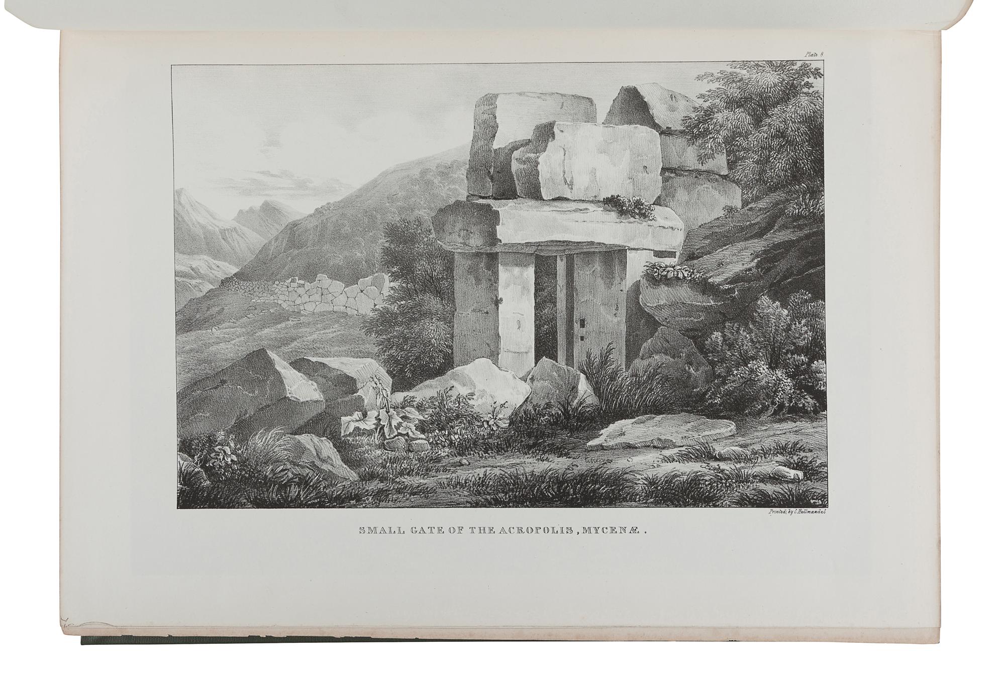 DODWELL, Edward (1767-1832). Views and Descriptions of Cyclopian, or, Pelasgic Remains, in Greece and Italy. London: Adolphus Richter and Co., 1834.