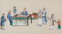 Two Chinese Export Pith Paintings
