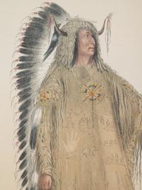 Three Hand-Colored Lithographs by George Catlin (American, 1796-1872) and a Lithograph Published by McKenney and Hall