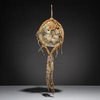 Arapaho Painted Parfleche Shield