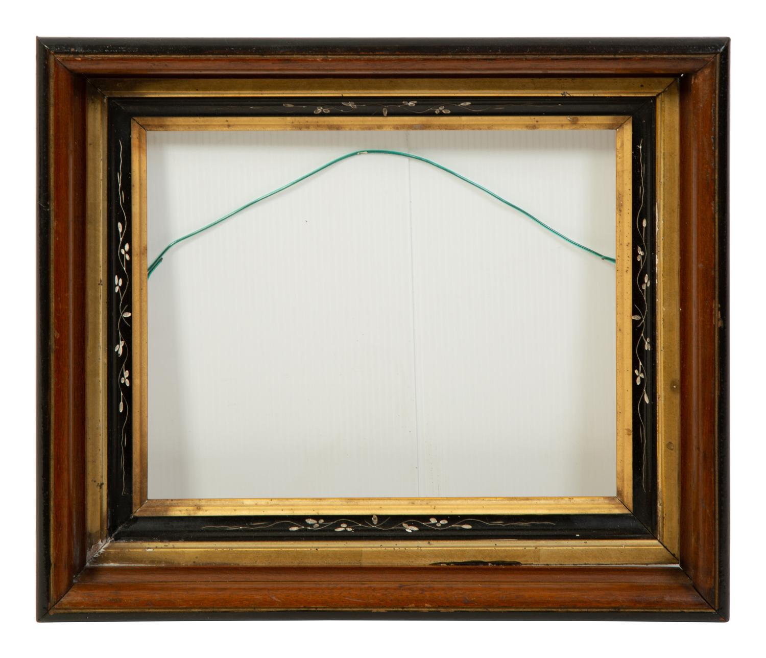 A Collection of Seven Painted and Faux-Tortoise Frames — EARLY 20TH CENTURY