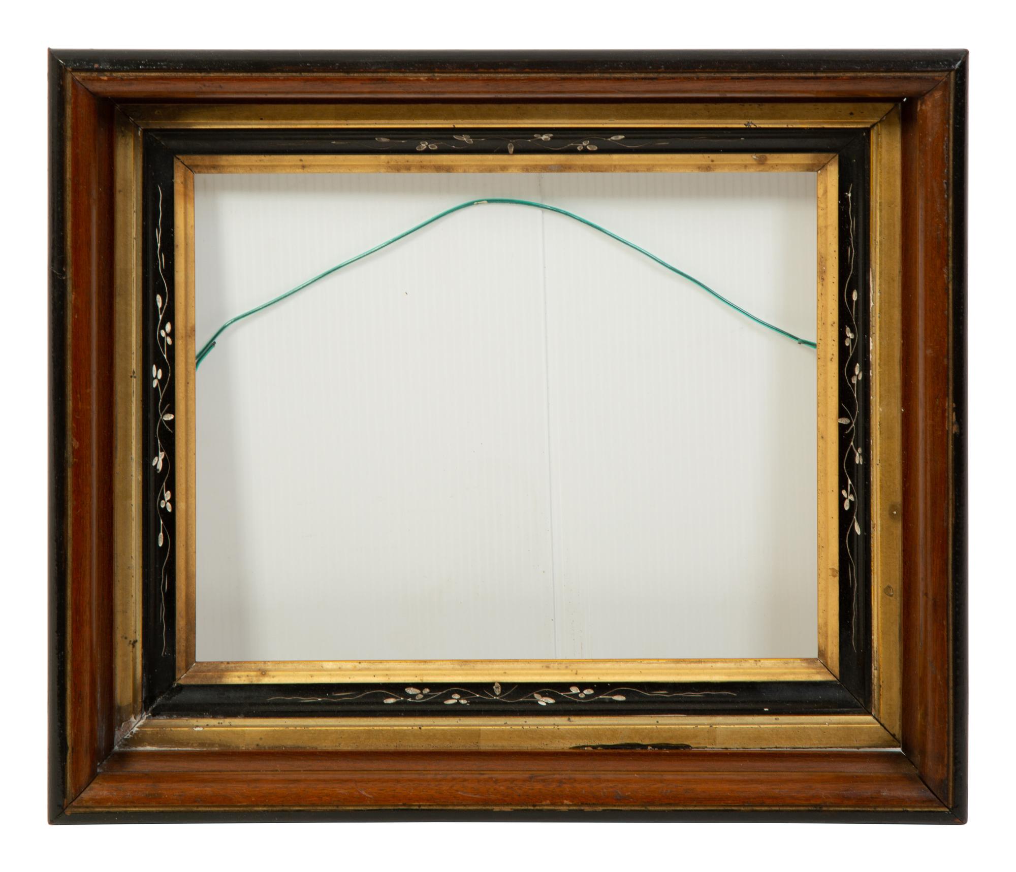A Collection of Seven Painted and Faux-Tortoise Frames — EARLY 20TH CENTURY