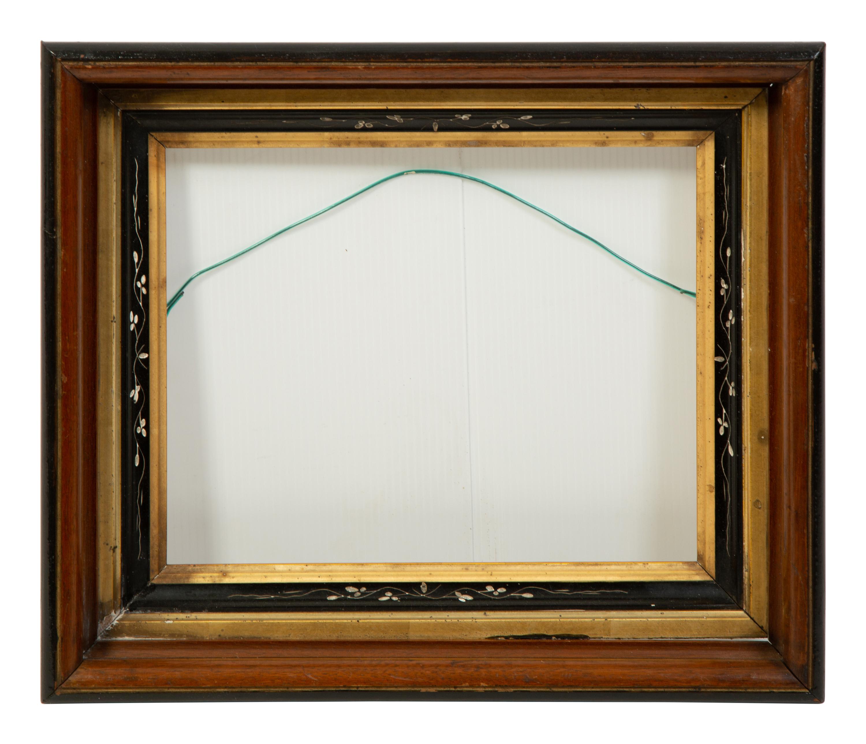 A Collection of Seven Painted and Faux-Tortoise Frames — EARLY 20TH CENTURY