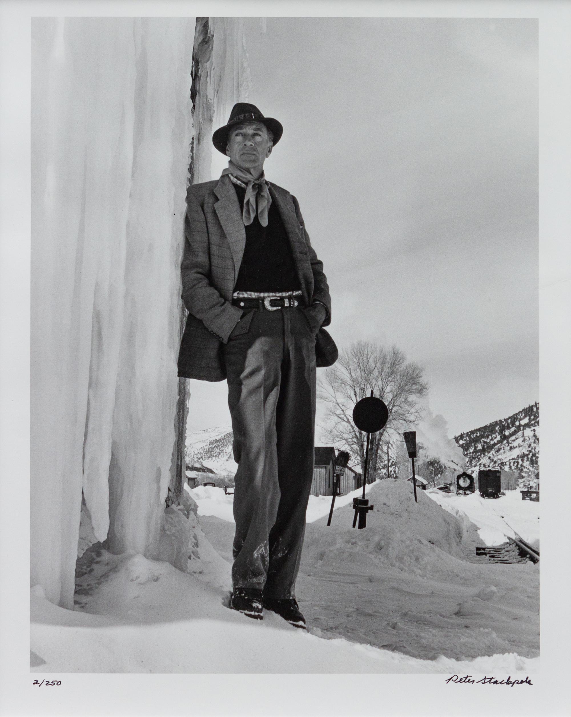 A pair of photographs ( Errol Flynn on Yacht , 1941 (printed later); Gary Cooper in Aspen , 1949 (printed later))