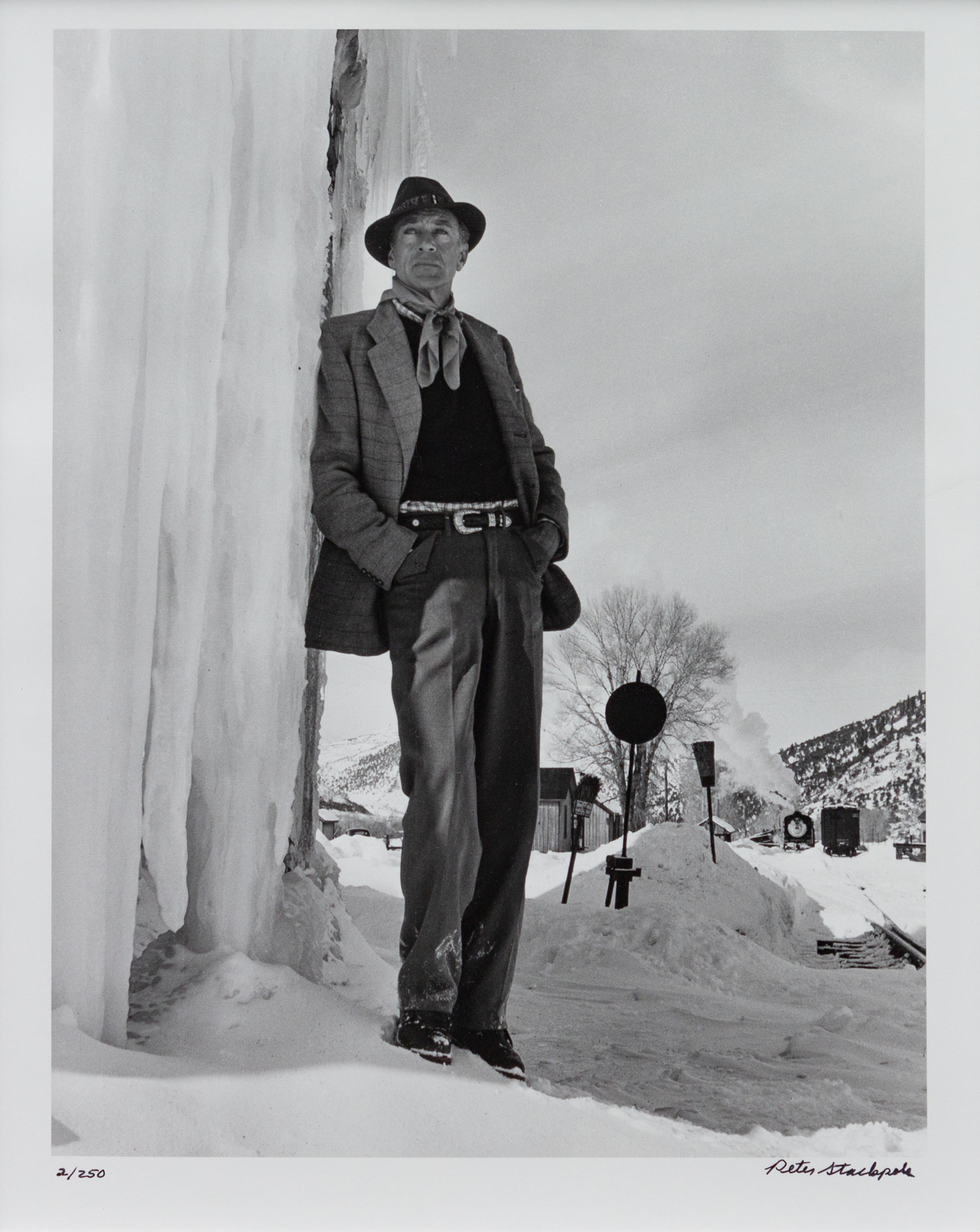 A pair of photographs ( Errol Flynn on Yacht , 1941 (printed later); Gary Cooper in Aspen , 1949 (printed later))
