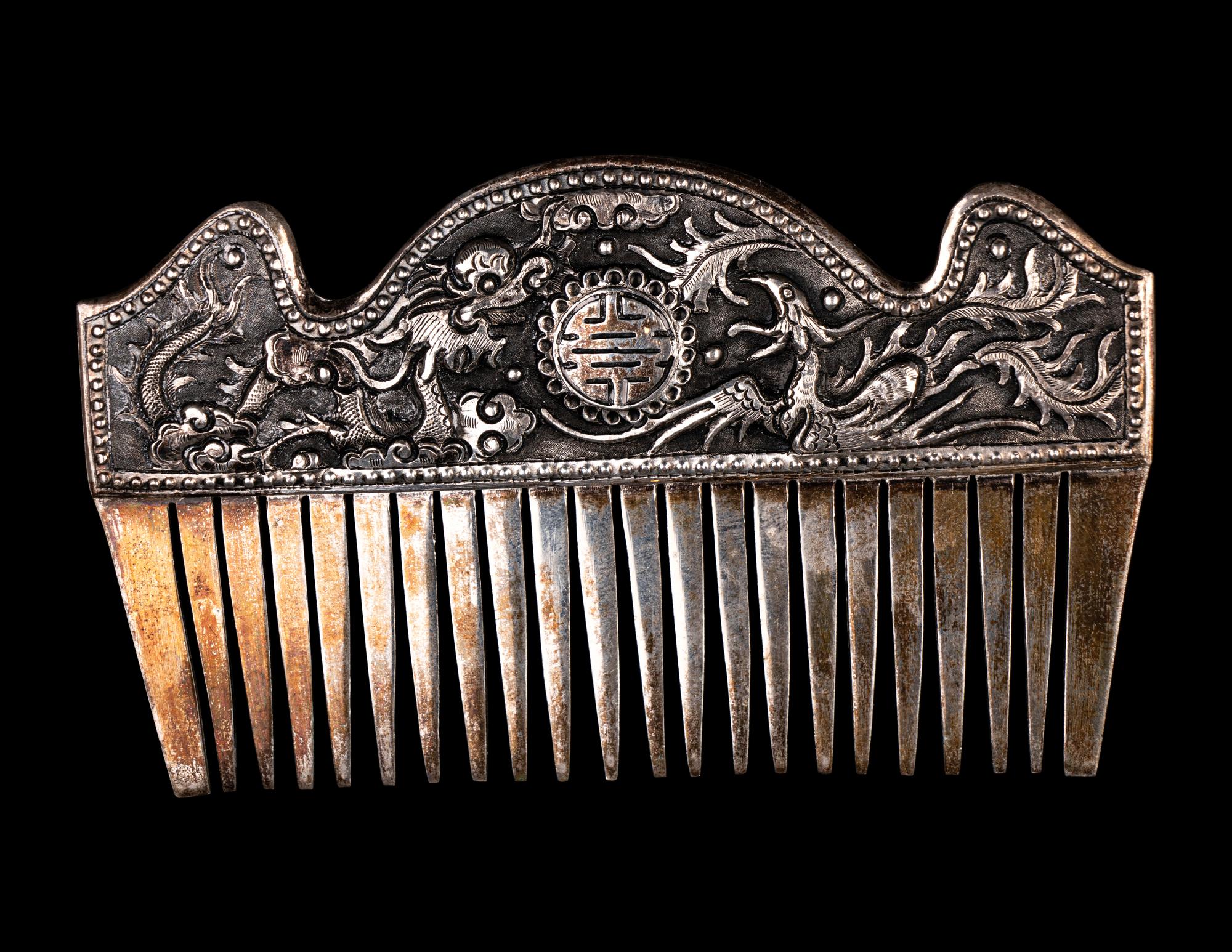 Seven Chinese Metal Hair Accessories