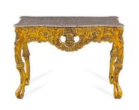 A Continental Painted Console Table