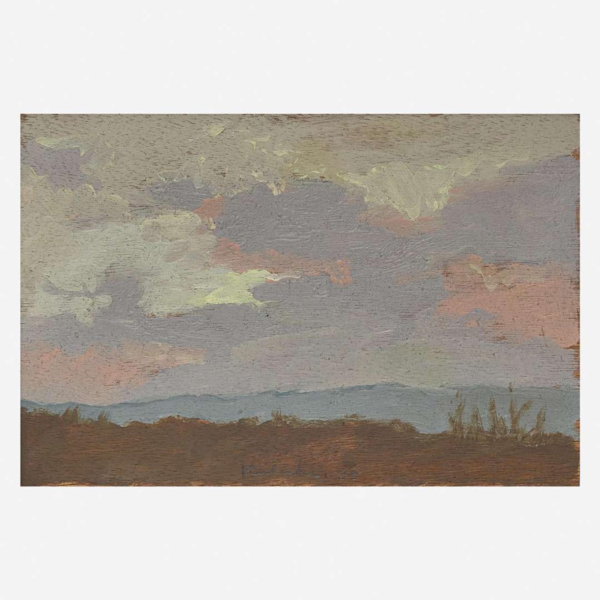 Robert Kulicke (American, 1924-2007) Sunset at New Paltz