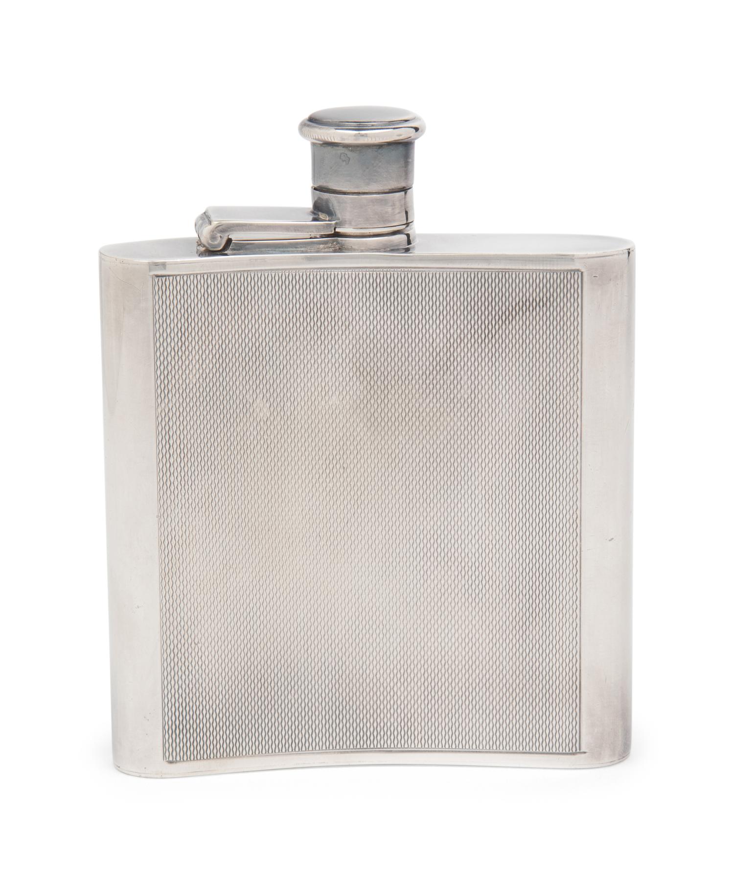 HERMÈS SILVER-PLATED FLASK