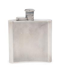 HERMÈS SILVER-PLATED FLASK