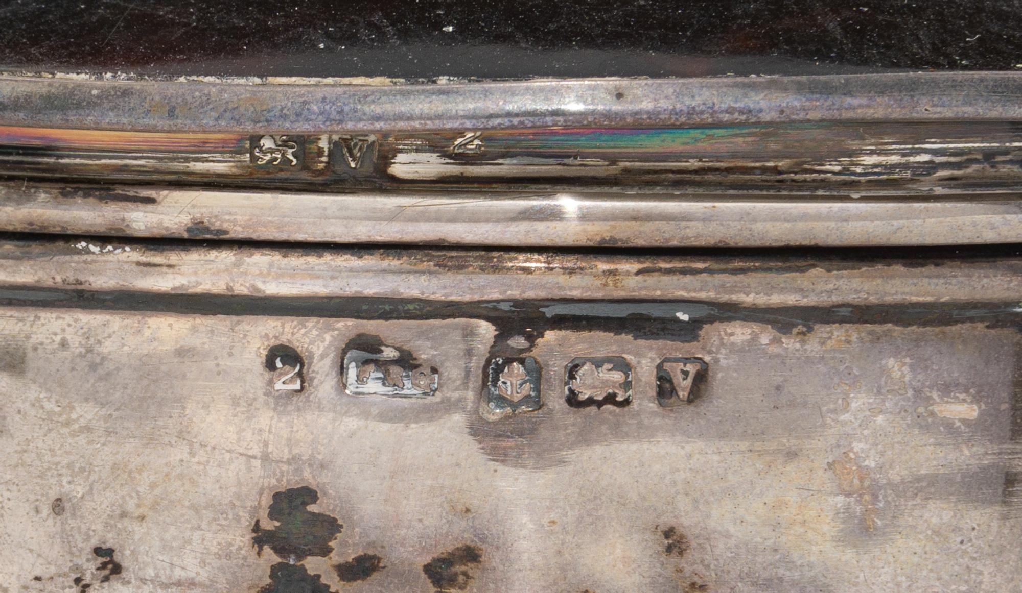 A Group of Three English Silver-Mounted Tortoiseshell Snuff Boxes