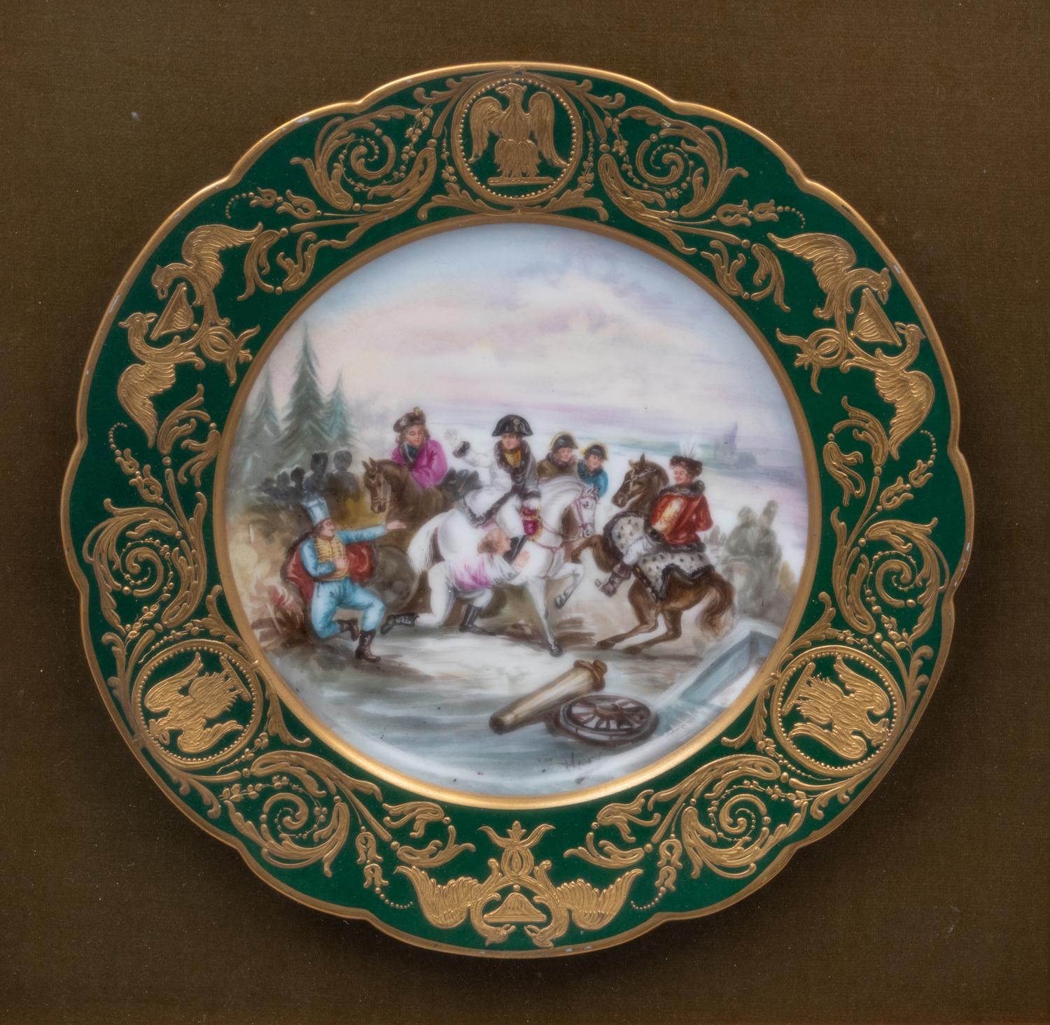 A Sèvres Style Porcelain Cabinet Plate
