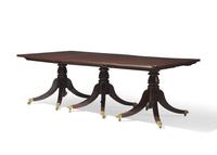 A Regency three-part mahogany dining table, circa 1820