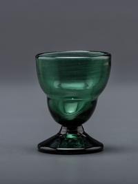 A Blown-Glass Saltcellar in Green