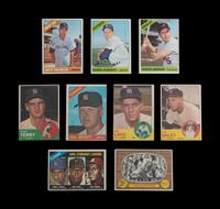 A Group of 55 1960s Topps Baseball Cards Featuring Multiple Hall of Famers and Notables,