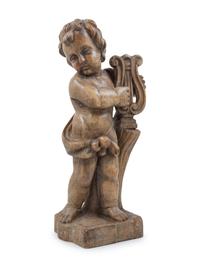 A Continental Carved Figure