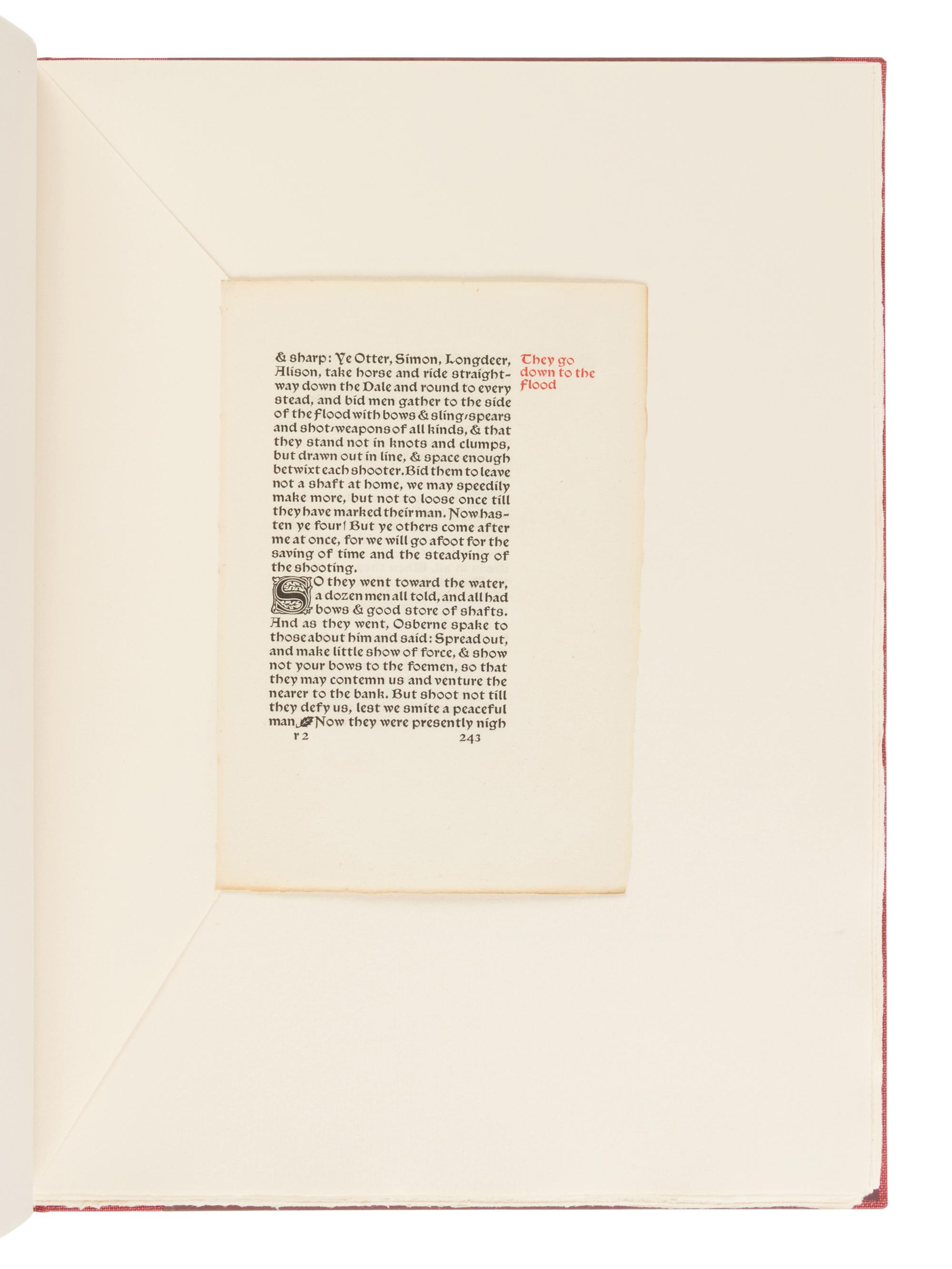 [LEAF BOOK - WHITTINGTON PRESS]. BUTCHER, David. Pages from Presses. Kelmscott, Ashendene, Doves, Vale, Eragny & Essex House . Herefordshire: The Whittington Press, 2006.