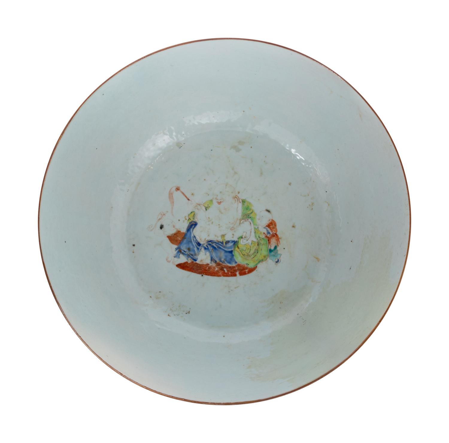 A Chinese Famille Rose Porcelain Large Punchbowl