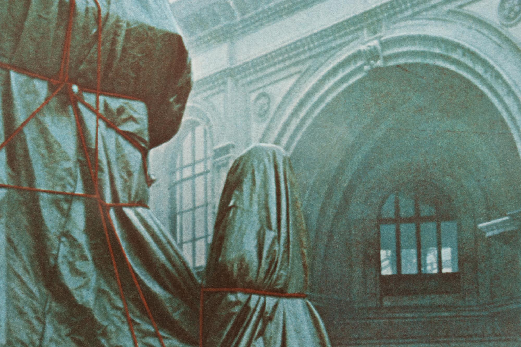Wrapped Monument to Leonardo (Project for Piazza della Scala, Milano)