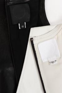 Two Ralph Rucci Leather Color Block Tops