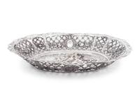 A Dutch or German Silver Basket