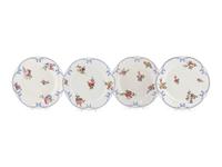 A Group of Four Sèvres Porcelain Plates