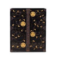 A Japanese Iron Mounted Lacquered Cabinet