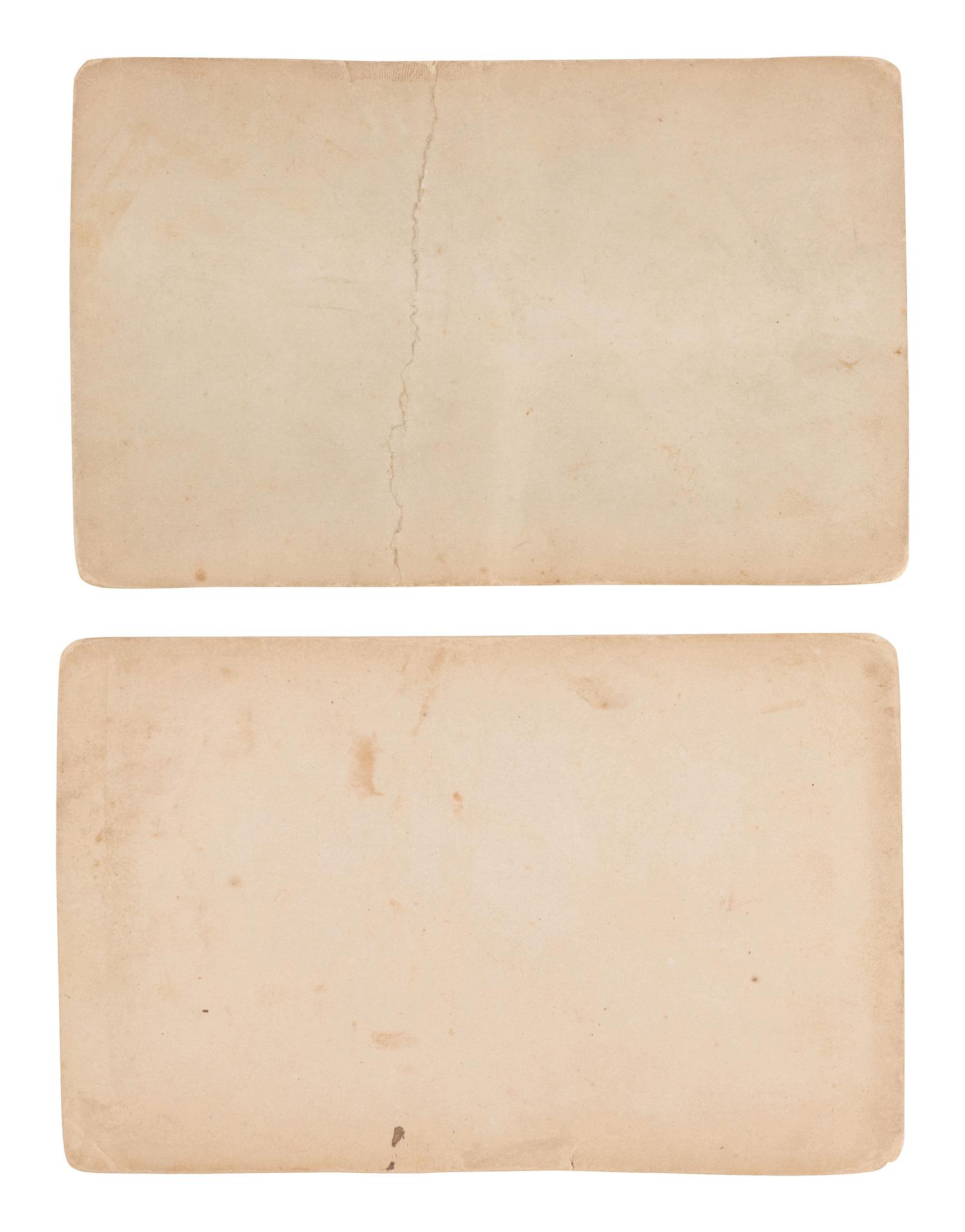 [WESTERN AMERICANA]. 2 cabinet cards ft. aftermath of the Miles City, MT, flood by L.A. Huffman.