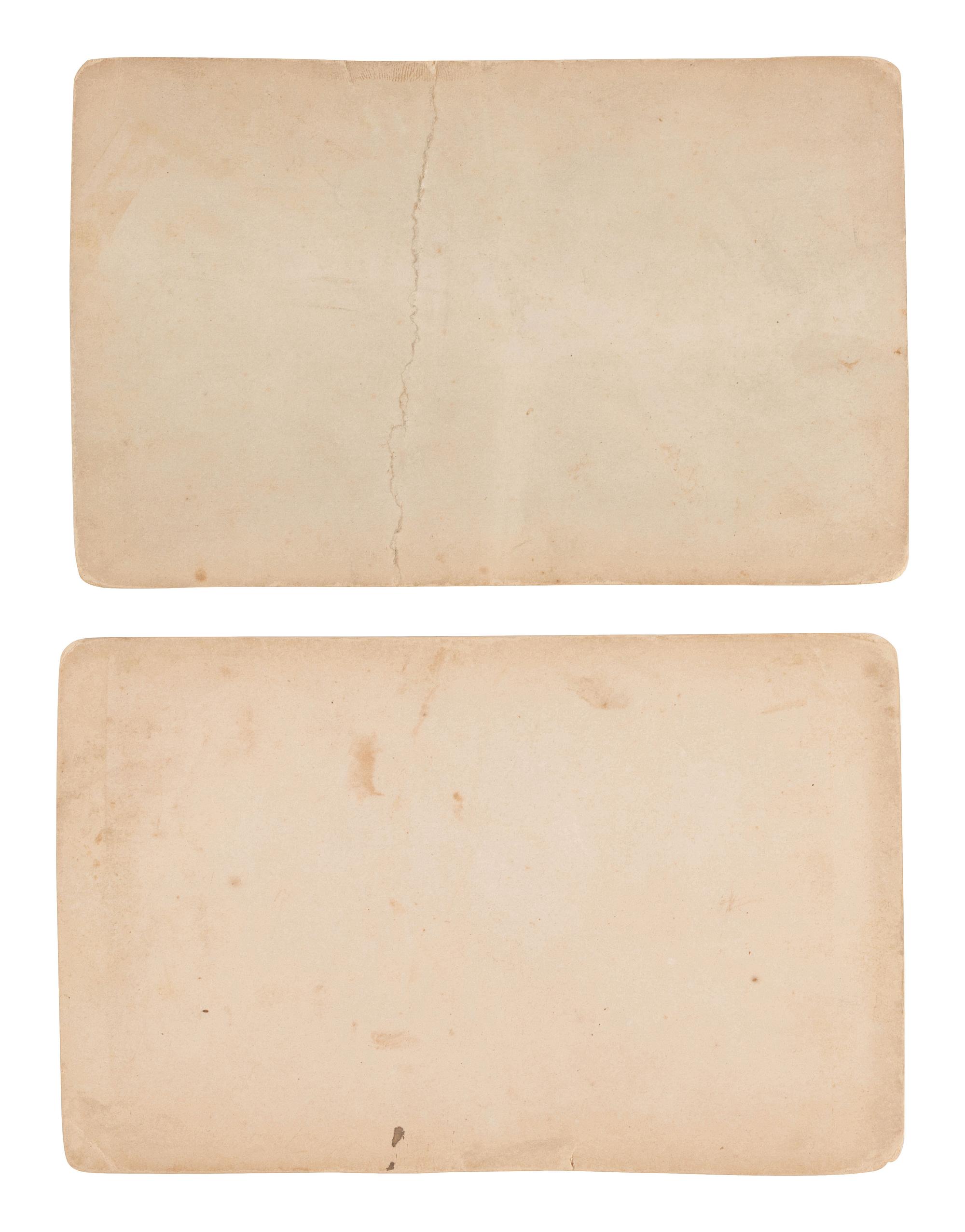 [WESTERN AMERICANA]. 2 cabinet cards ft. aftermath of the Miles City, MT, flood by L.A. Huffman.