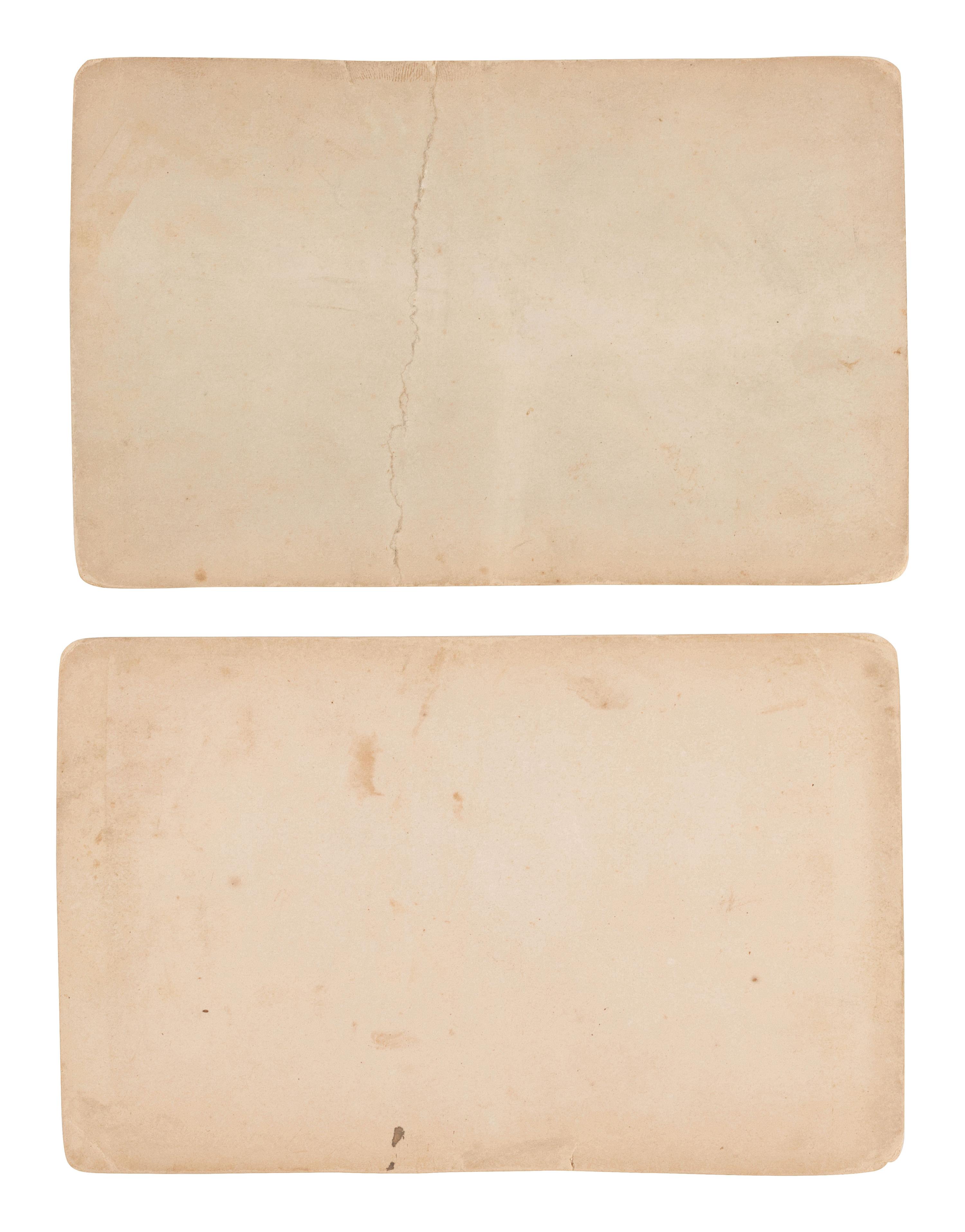 [WESTERN AMERICANA]. 2 cabinet cards ft. aftermath of the Miles City, MT, flood by L.A. Huffman.