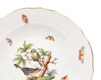 A Set of Thirteen Herend Rothschild Bird Porcelain Dessert Plates
