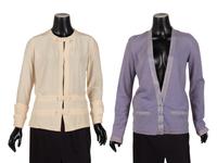 Two Designer Tops: One Jean Patou, One Knit Cardigan, 1920-30s